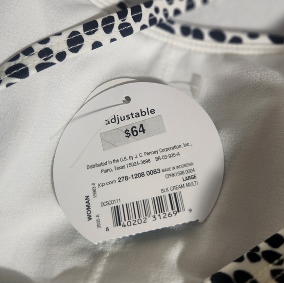 DECREE SIZE L. Women's Black and White One-Piece Swimsuit. - Picture 6 of 11